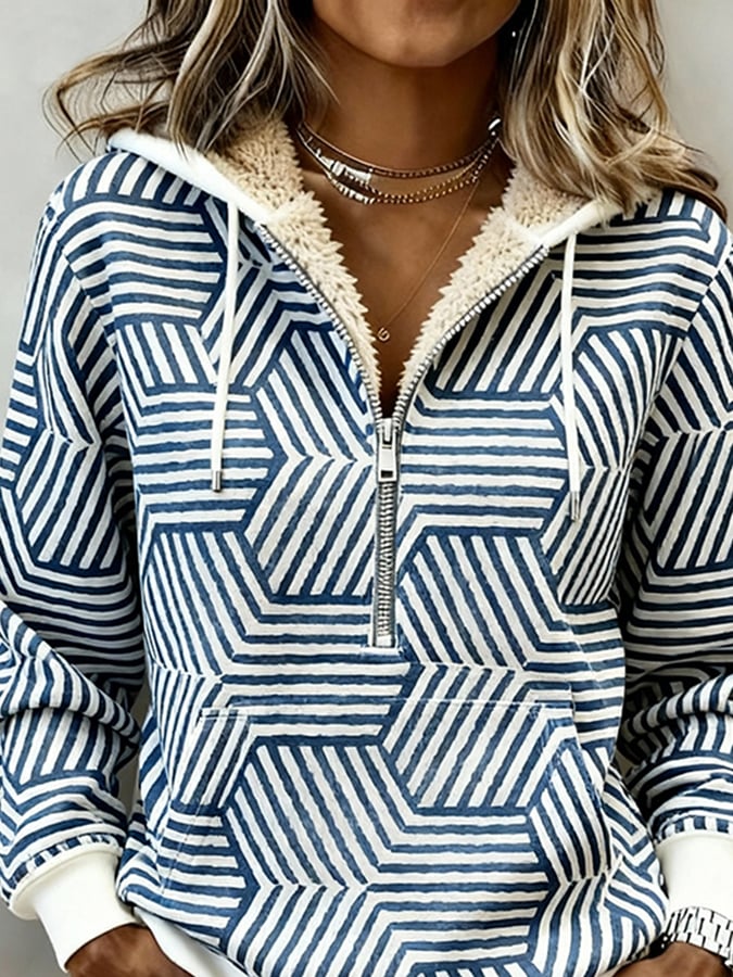 Livny | Geo Mønster Hoodie