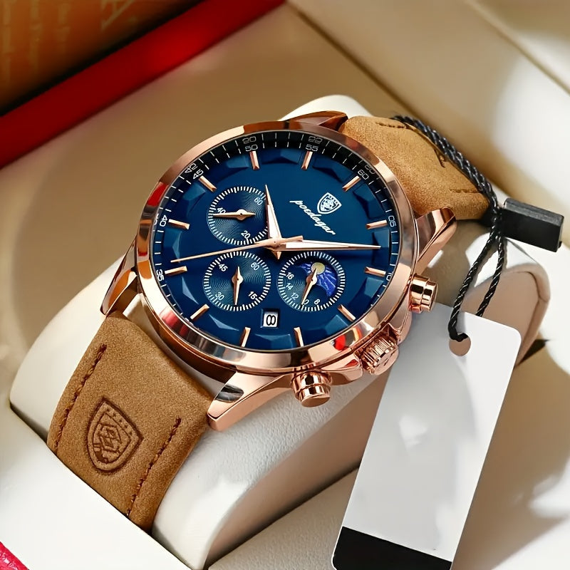 Henri™ | Klassisk Quartz Armbandsur med Kalender