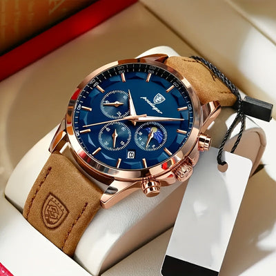 Henri™ | Klassisk Quartz Armbandsur med Kalender
