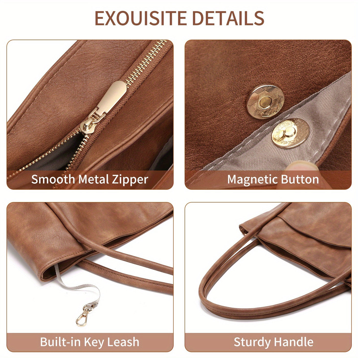 Victoria™ | Classic Leather Tote Bag