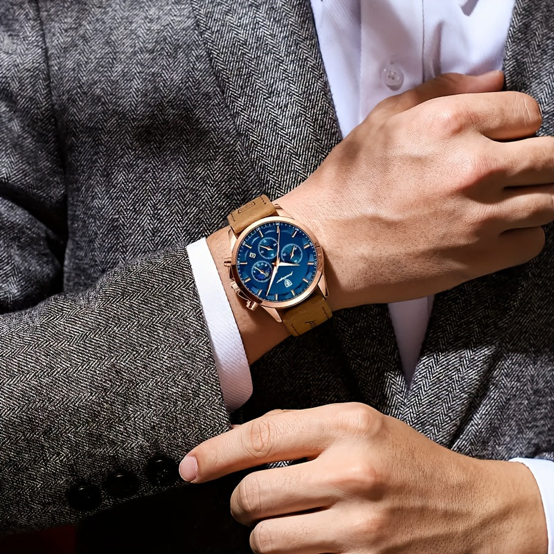Henri™ | Klassisk Quartz Armbandsur med Kalender