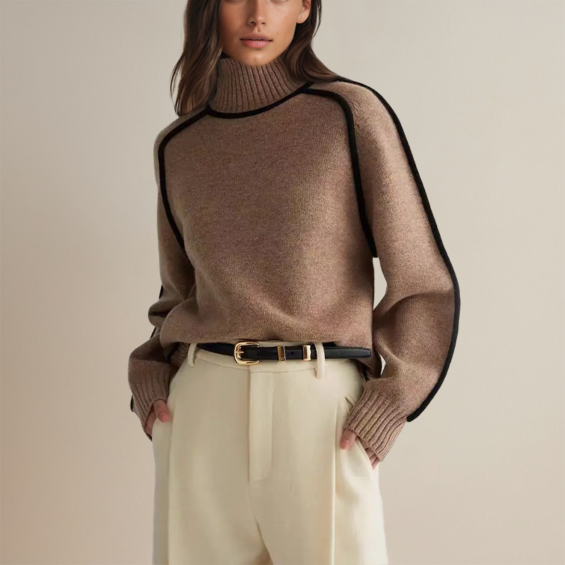 Emilie | Premium Rullekrave-jumper