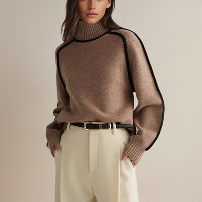 Emilie | Premium Rullekrave-jumper