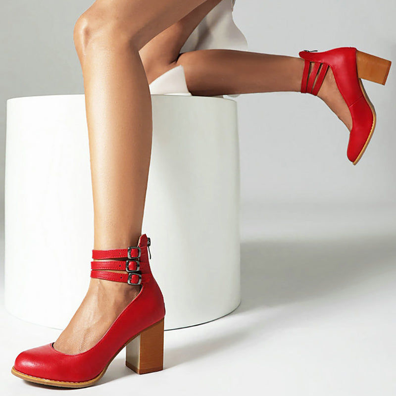 Elisa™ | Sleek Sandals with Chunky Heel