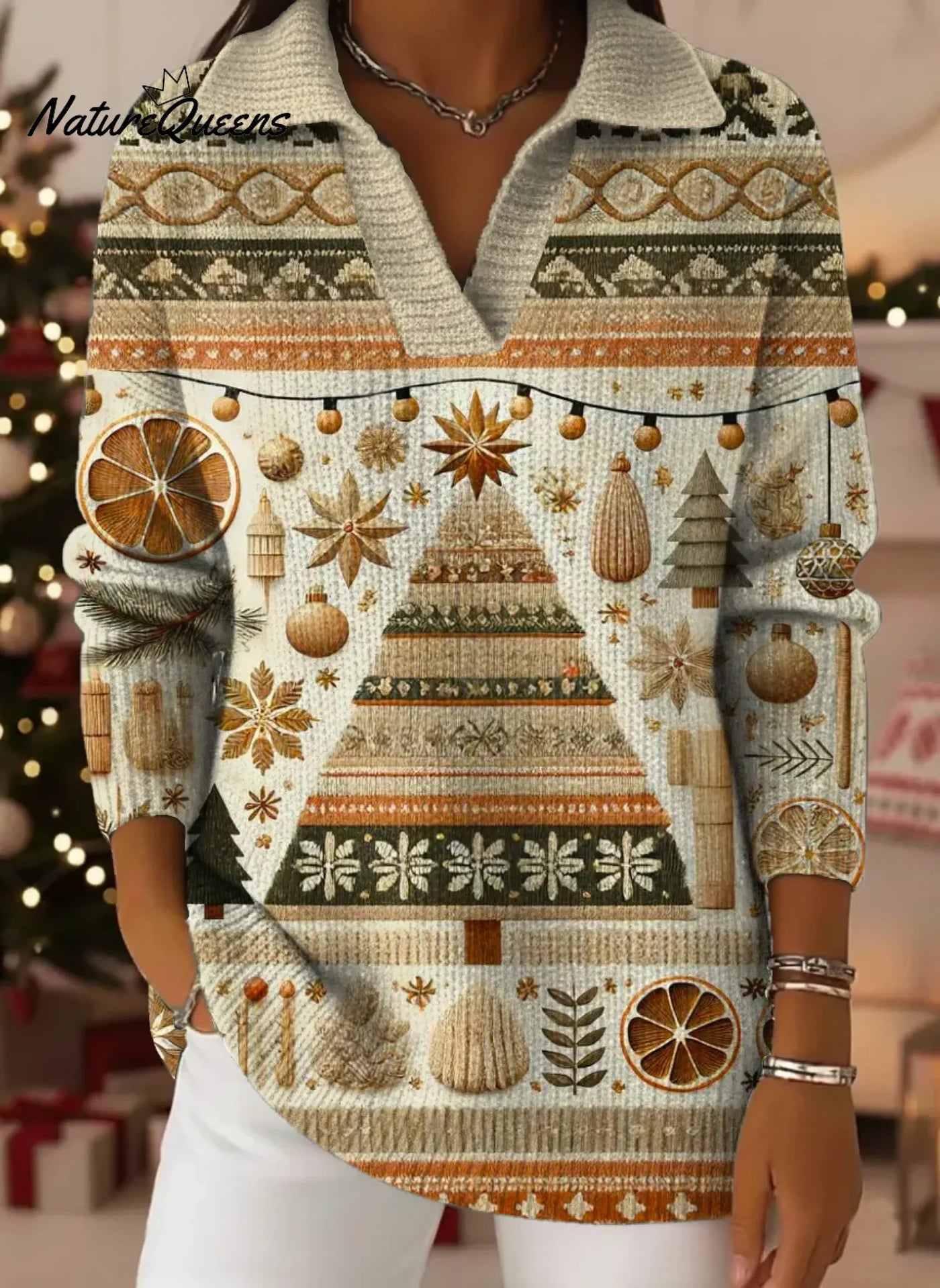 Olivia | Vinterboho Striktrøje