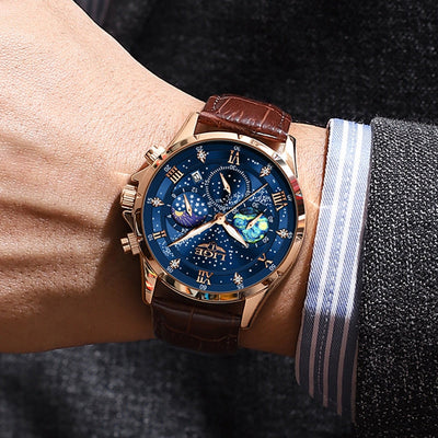 Julien™ | Luksus Månefase Ur" can be rewritten as "Julien™ | Luxury Moon Phase Watch.