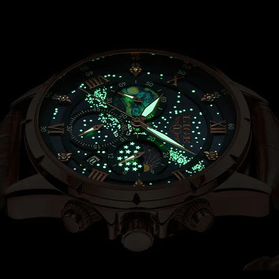 Julien™ | Luksus Månefase Ur" can be rewritten as "Julien™ | Luxury Moon Phase Watch.